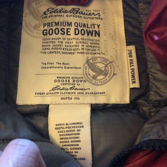 Eddie Bauer Goose Down Puffer Vest - Picture 4 of 5